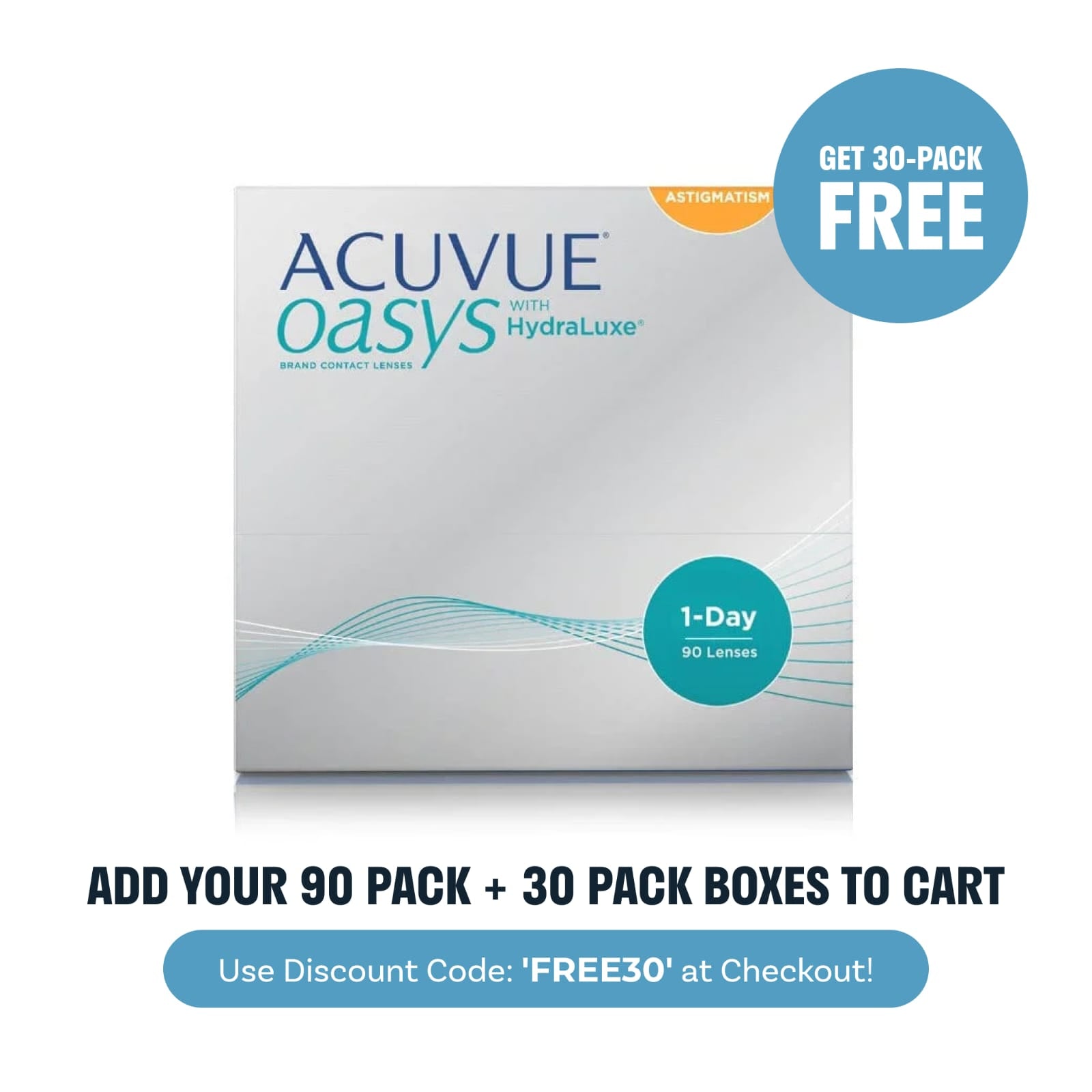 Acuvue Oasys 1-Day Astigmatism 90 Pack